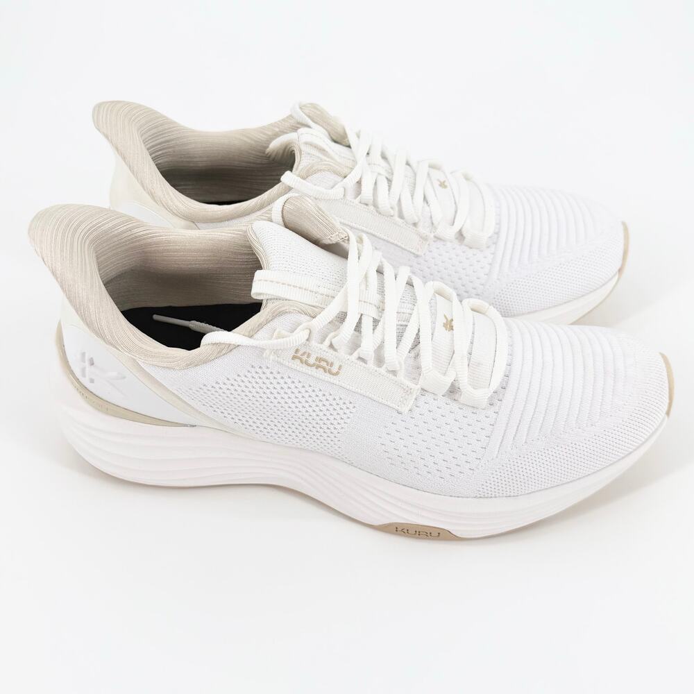 NEW KURU Atom 2 Women's 10 Bright White/Sand - NIB Orthopedic Athletic Sneakers - Picture 3 of 13